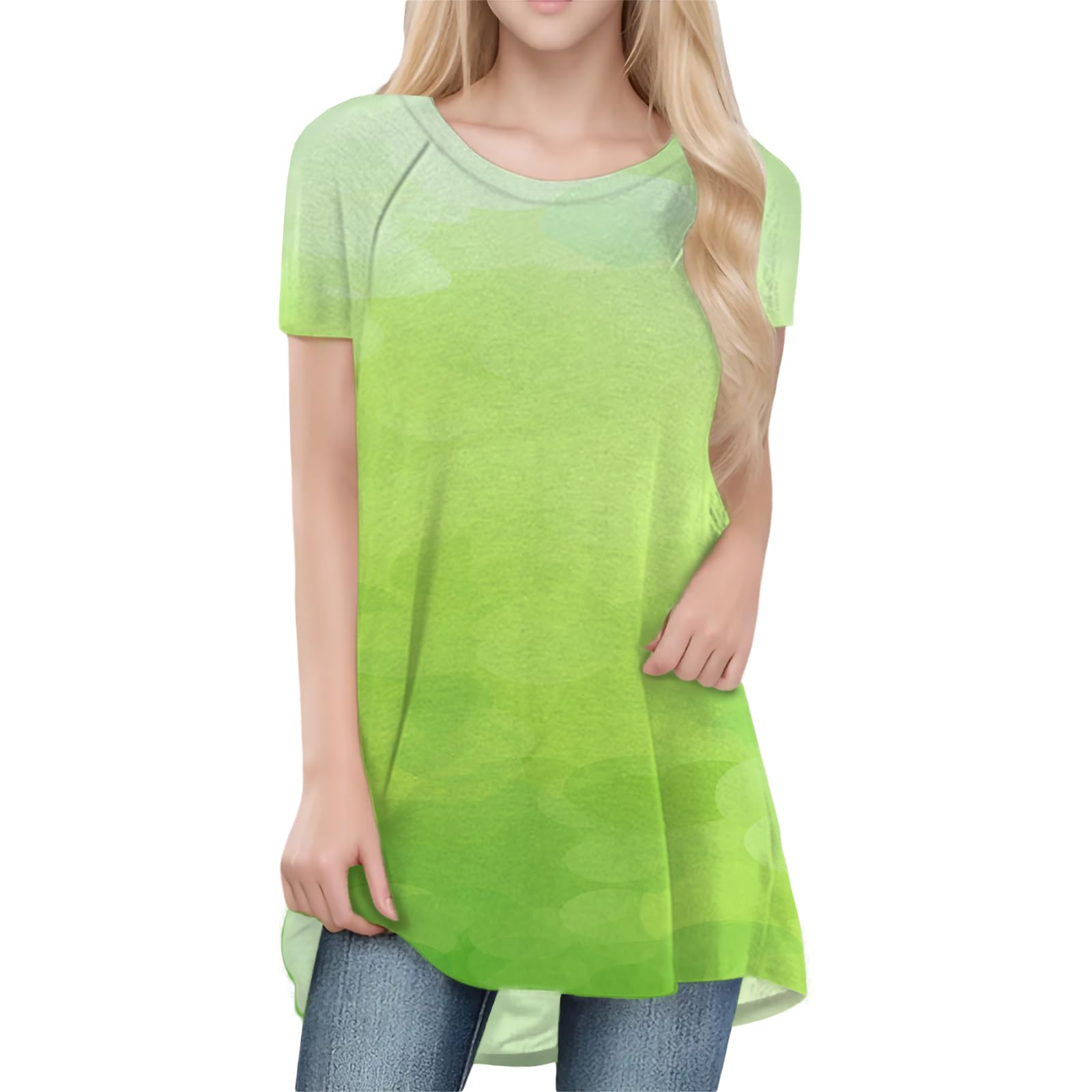 Womens Tops Loose Casual Trendy Curved Hem Loose Fit Daily Wear Summer Dressy Soft Graphic Tees Outfits 2025
