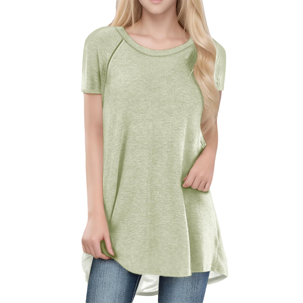 Womens Tops Loose Casual Trendy Curved Hem Loose Fit Daily Wear Summer Dressy Soft Graphic Tees Outfits 2025